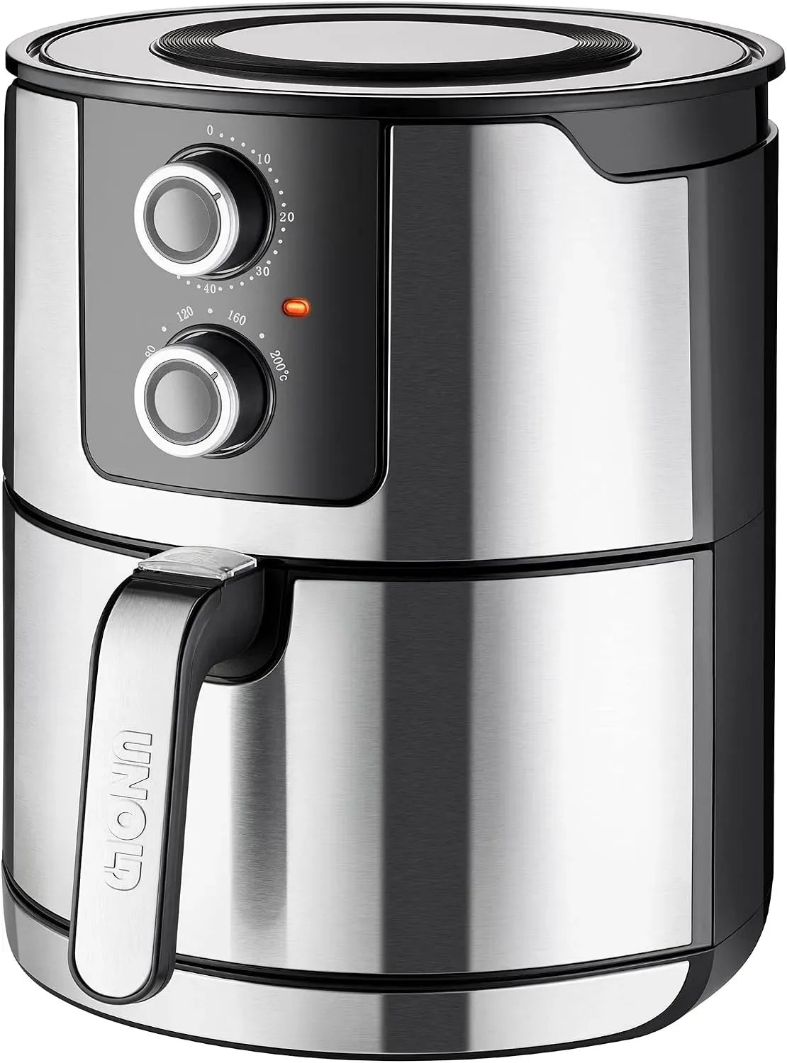 Heißluftfritteuse, 5 L, 80 bis 200 °C, Grill, Grillen, 5 L Fassungsvermögen, BPA-frei