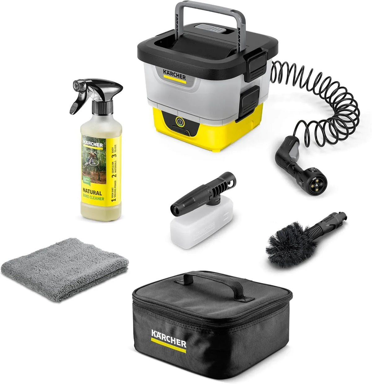 Kärcher OC 4 4-in-1 Outdoor Cleaner, Lithium-Ionen-Akku, Gerätefilter, 8 L, 2 l, 3,1 kg, großer Wassertank, kabellos