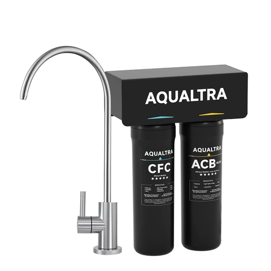 Küchenarmatur, AQUALTRA USF-2F-10, Mikroplastik, Mikroplastikpartikel, 75700L, reduziert PFOA, PFOS