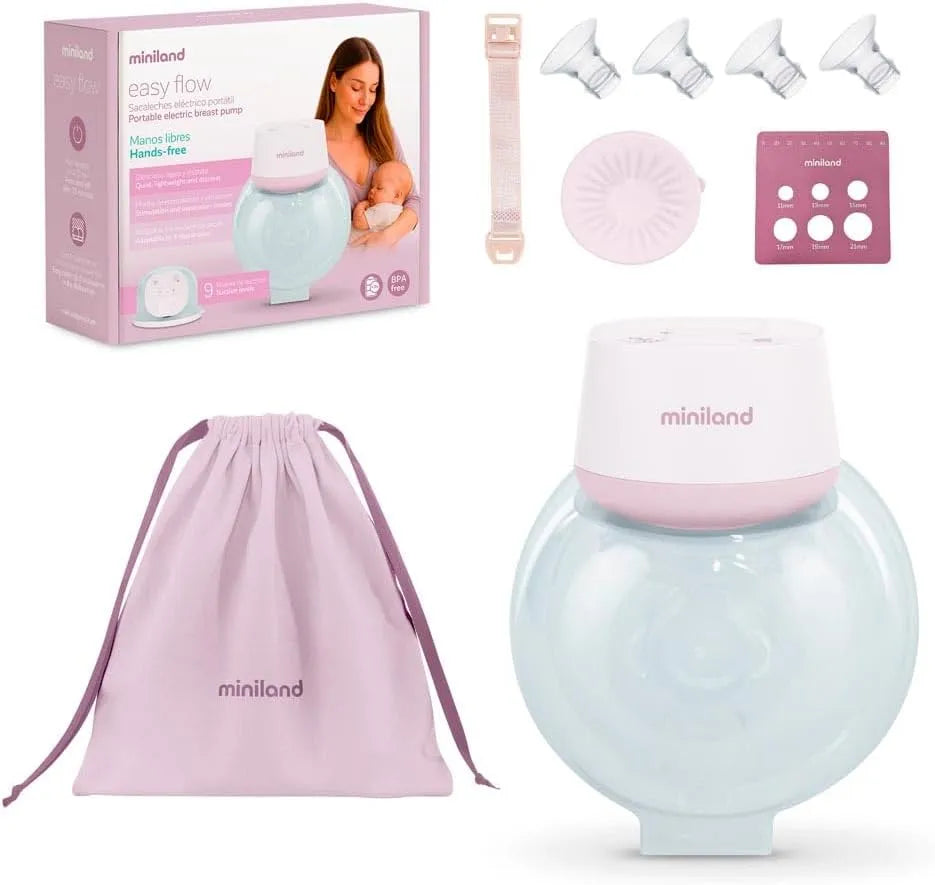 Milchpumpe, elektrische Stillpumpe, tragbar, USB, LED-Display, wiederaufladbar über USB, 180 ml, 2 Modi, 9 Intensitätsstufen, BPA-frei