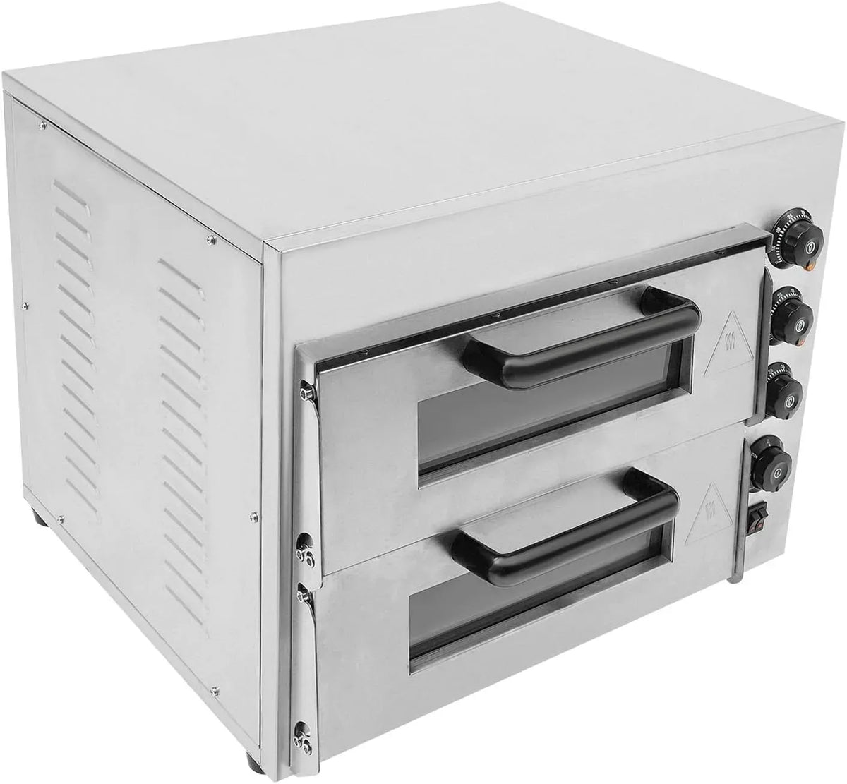 Elektrischer Pizzaofen, 14 Zoll, 3000 W, 50 bis 350 °C, Timer, Timer bis 60 Min