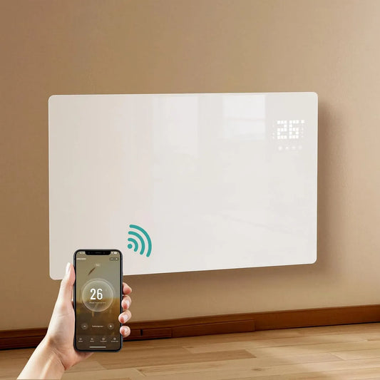 Elektroheizung, 2000 W, EMKE, WLAN, App, Weiß, Konvektor Heizung mit WLAN & App-Steuerung