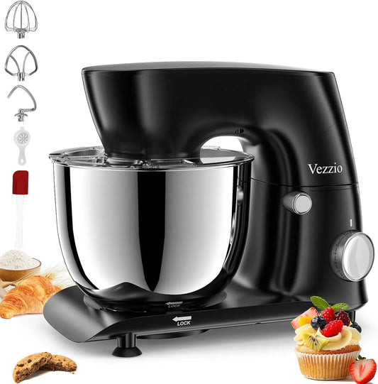 Küchenmaschine, 5.5 L, Küchenroboter, Knetmaschine, Vezzio Knetmaschine Küchenmaschine zum Backen