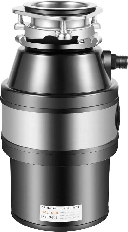 Speisereste Müllschredder, für Müllzerkleinerer Spüle für Küche, Küchenabfallzerkleinerer, 560W Küchenabfallentsorger, Haushaltsmüllentsorger, 1.2 L