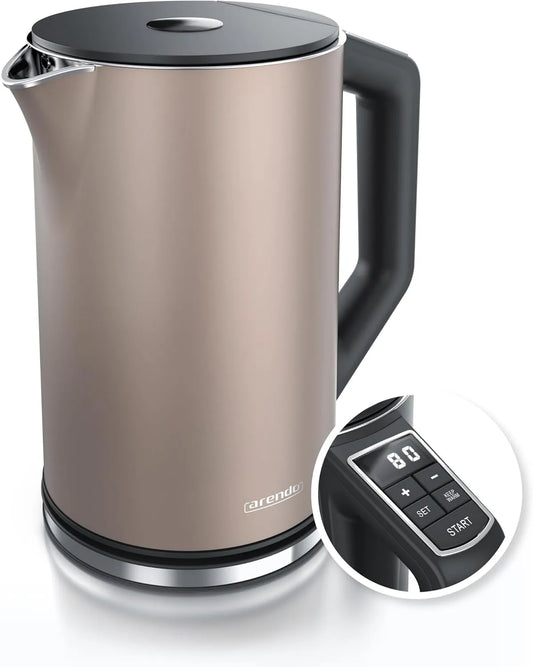 Wasserkocher 5er, 1,5 L, 2200 W, 2 Temperaturzonen, Edelstahl, Modell ELEGANT