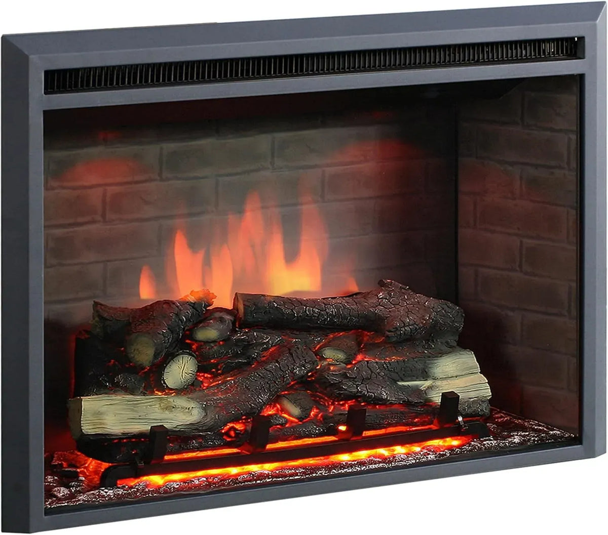 Elektrokamin, elektrischer Kamin, 30 Zoll, Schwarz, BALDERIA