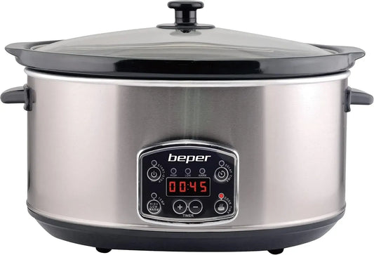 BC.510 Cooker, 4,5 L, 280 W, Edelstahl, Schwarz, Glas, BEPER