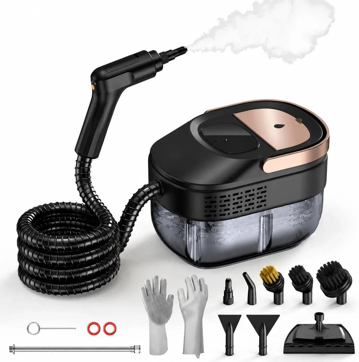 Dampfreiniger, ODSD 15s, Dampfreinigungsgerät, Handgerät, Dampfreiniger Handgerät für Haushalt und Auto Aufheizzeit