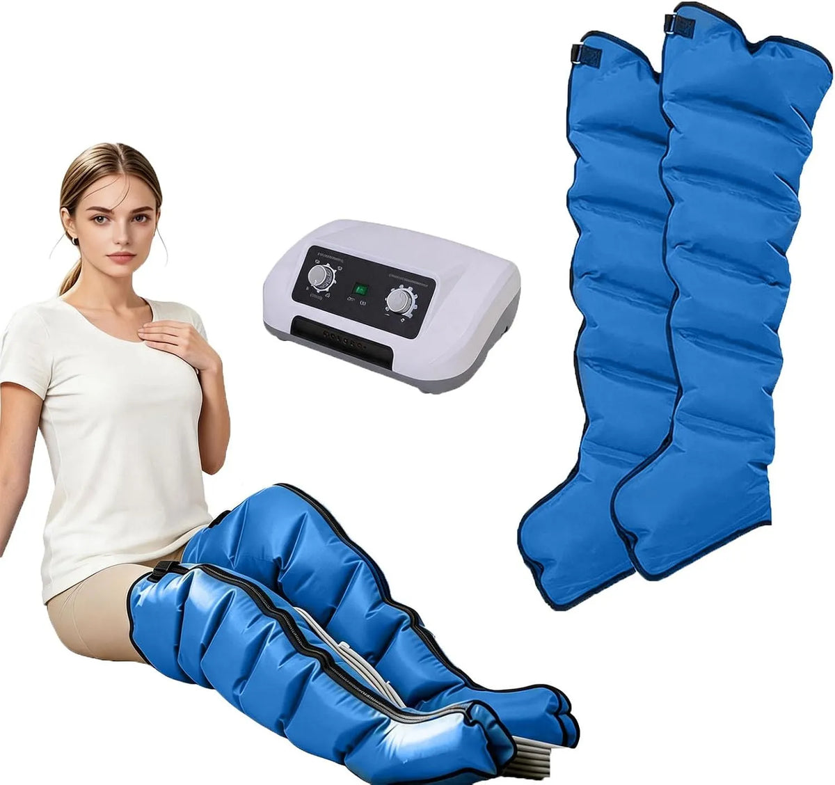 Lymphdrainage Gerät, Beinmassagegerät, Timer, Lymphdrainage Gerät Beine & Kompressions Recovery Boots