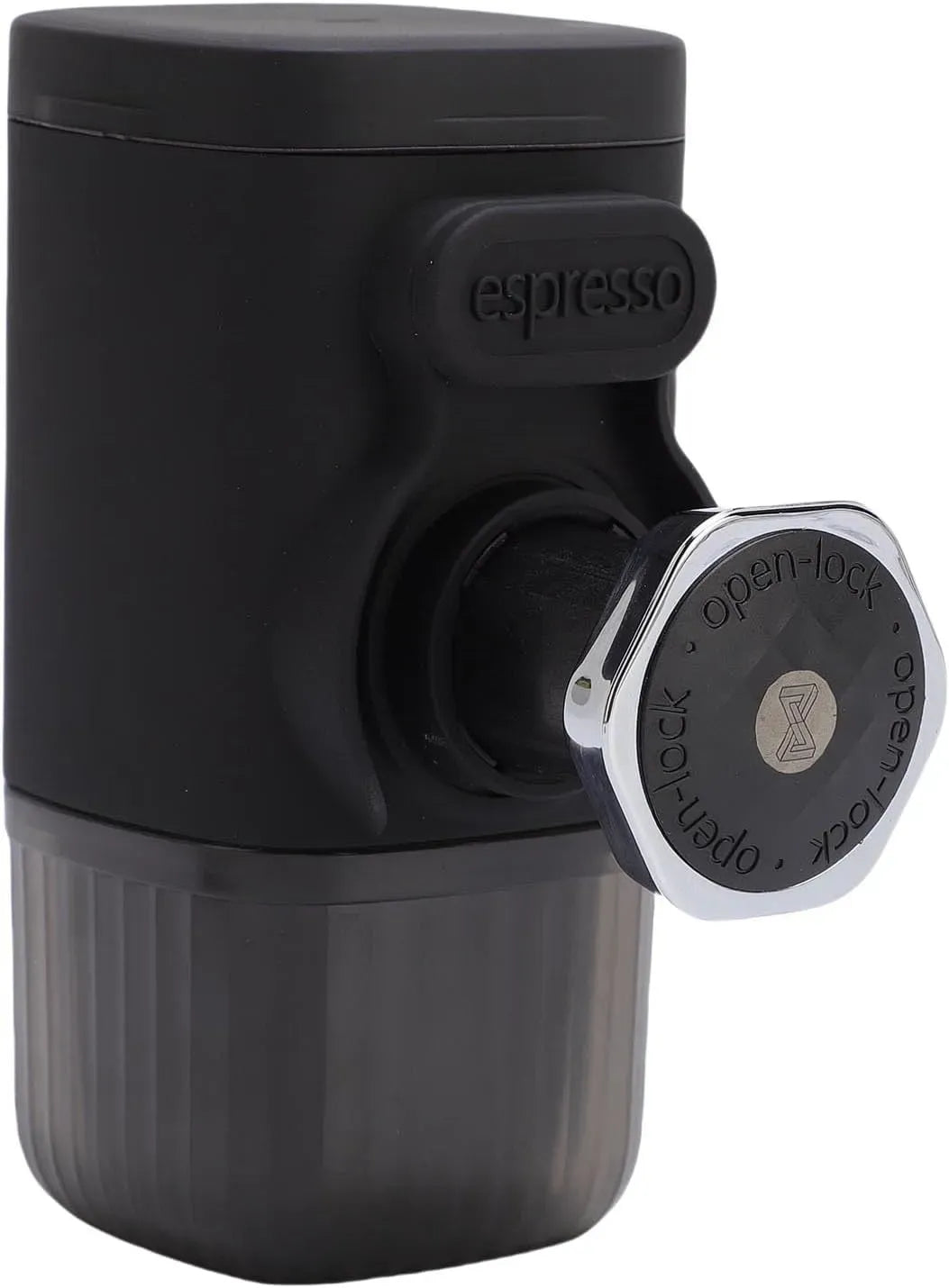 Espressomaschine, tragbar, Camping, Schwarz, 100 Ml Wasserkapazität, Tragbare Kaffeemaschine, Erfassbarer Filter für Camping, BLACK