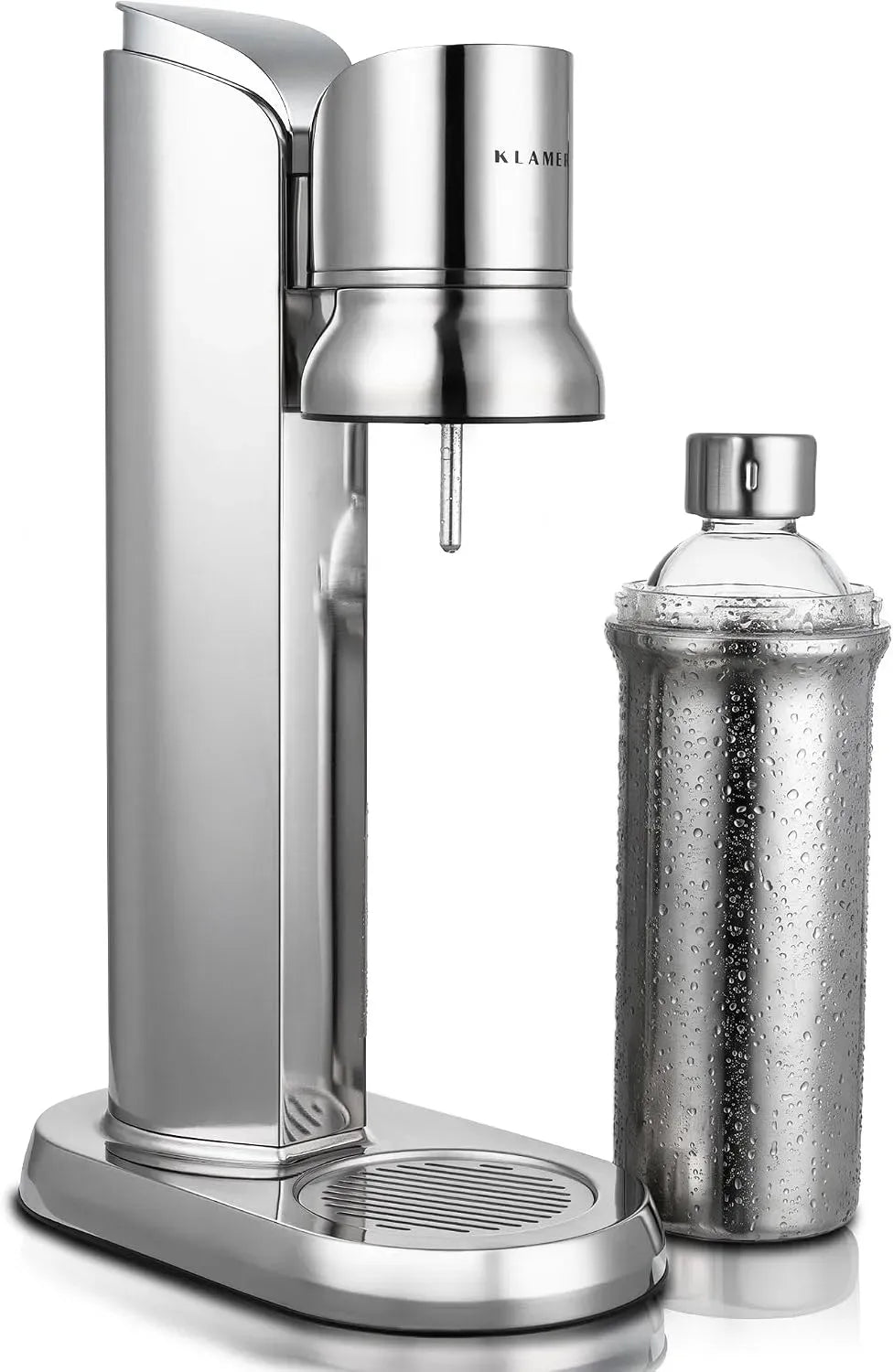 Glasflasche, 650 ml, 0,65 Mpa, Edelstahl, KLAMER