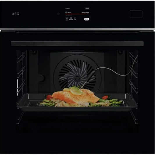 AEG TB8SB73ZAB Multifunktionsofen, 70 L, Touch-Bedienung, WLAN, Dampf, Schwarz